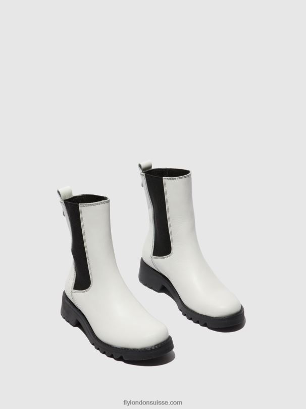 860NR217 bottines chelsea rein795 Fly London tapis blanc cassé (noir) femmes