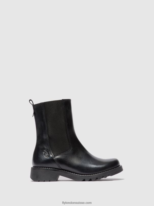 860NR220 bottines chelsea rein795 Fly London tapis noir (tout noir) femmes
