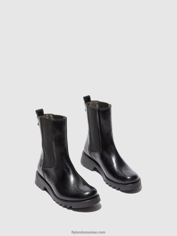 860NR220 bottines chelsea rein795 Fly London tapis noir (tout noir) femmes