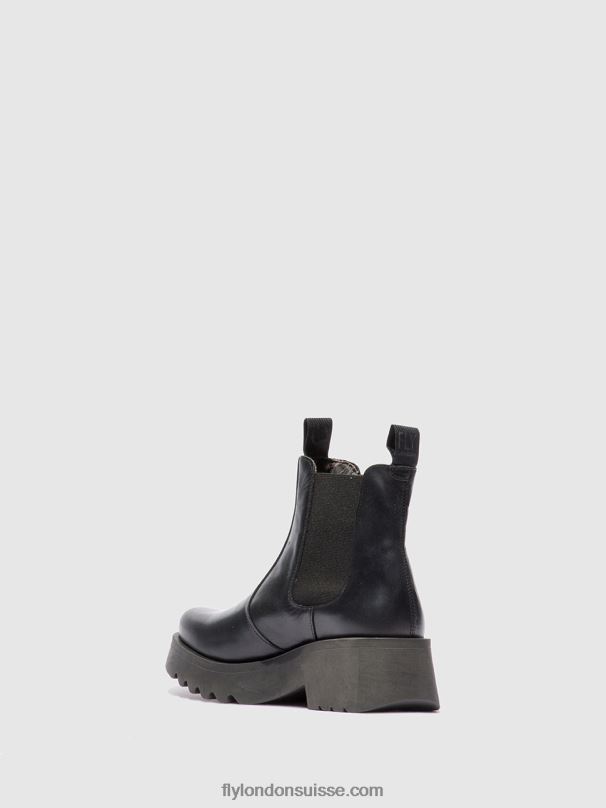 860NR221 bottines chelsea medi789 Fly London tapis noir femmes