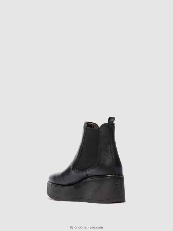860NR225 bottines chelsea hama238 Fly London Vérone noir femmes