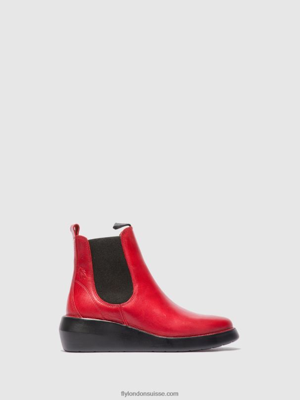 860NR230 bottines chelsea bety502 Fly London tapis rouge femmes