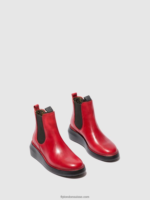 860NR230 bottines chelsea bety502 Fly London tapis rouge femmes
