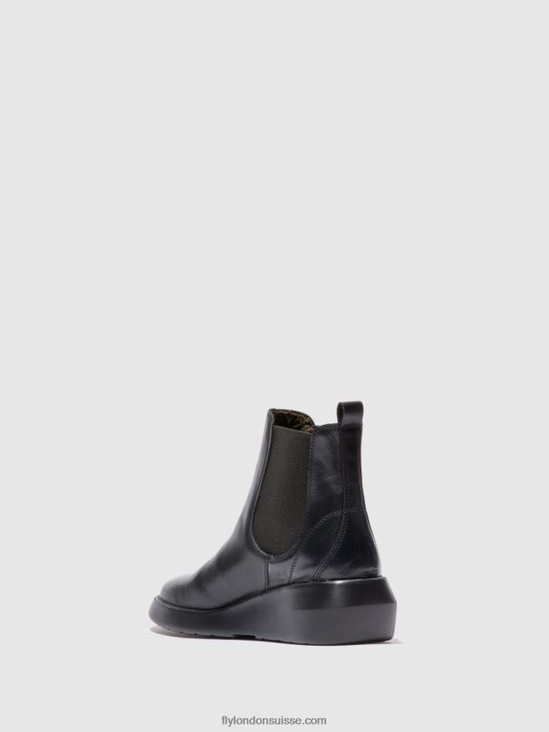 860NR232 bottines chelsea bety502 Fly London tapis noir femmes