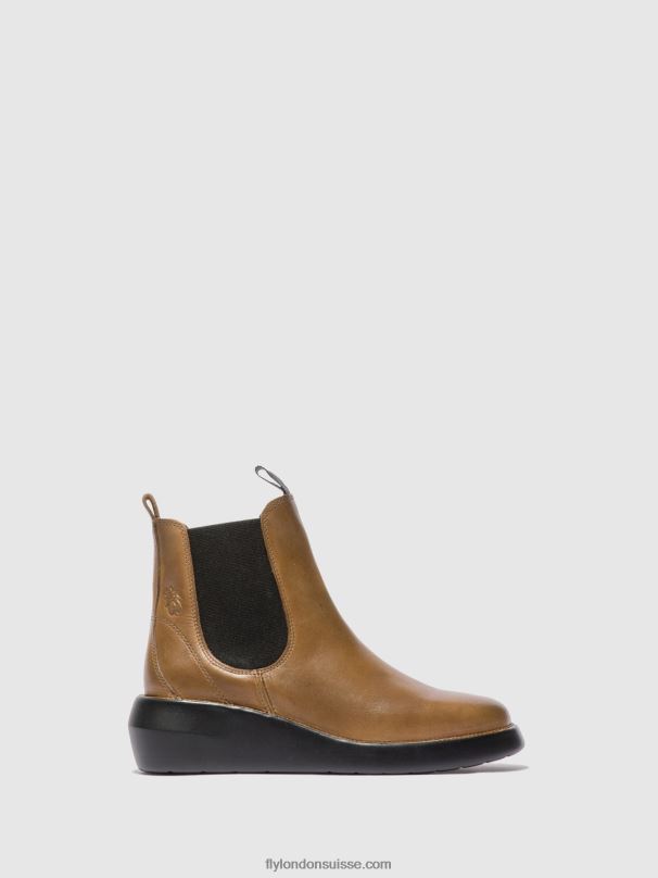 860NR233 bottines chelsea bety502 Fly London tapis chameau femmes