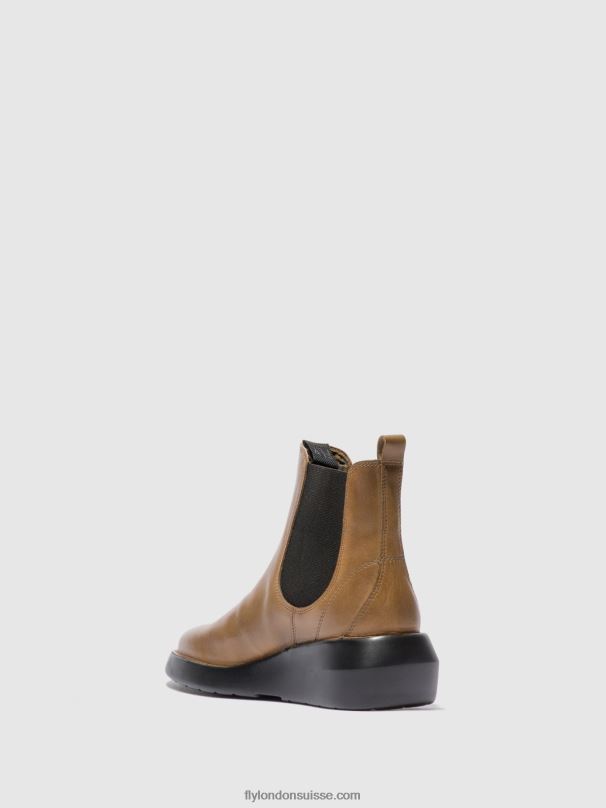 860NR233 bottines chelsea bety502 Fly London tapis chameau femmes