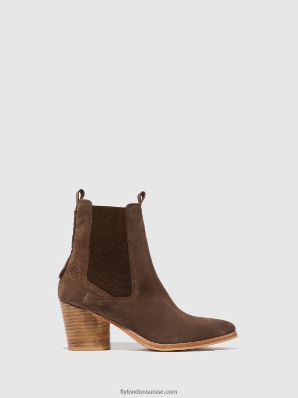 860NR234 bottines chelsea aden824 Fly London daim buffle femmes