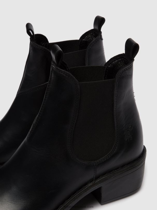 860NR255 bottines chelsea meme030 Fly London tapis noir femmes