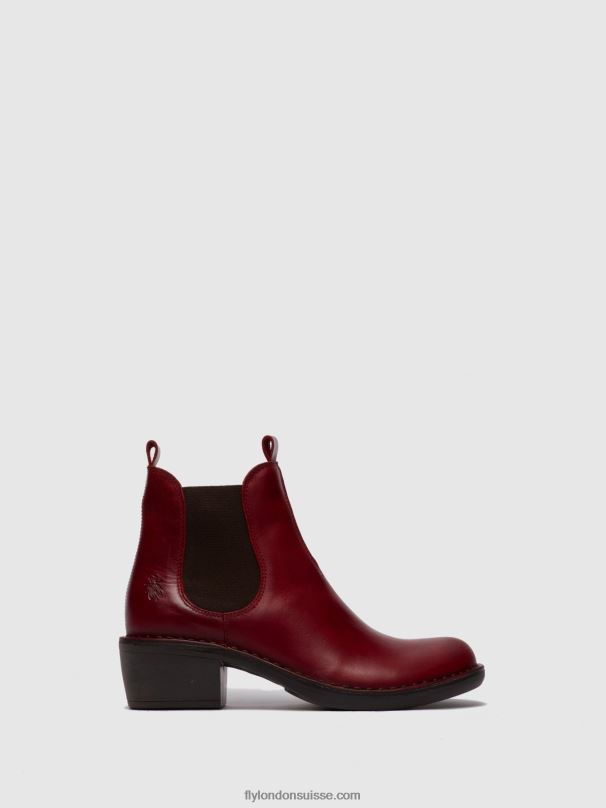 860NR256 bottines chelsea meme030 Fly London tapis rouge femmes