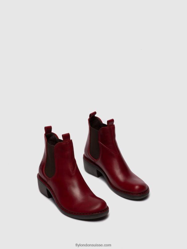 860NR256 bottines chelsea meme030 Fly London tapis rouge femmes