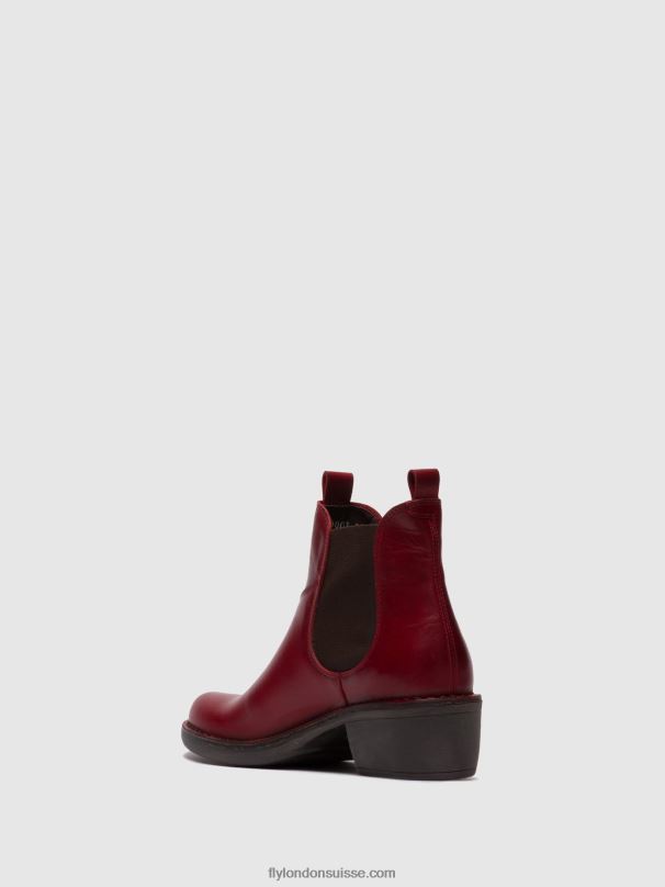 860NR256 bottines chelsea meme030 Fly London tapis rouge femmes