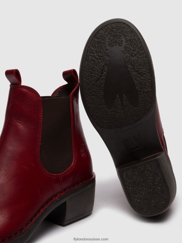 860NR256 bottines chelsea meme030 Fly London tapis rouge femmes