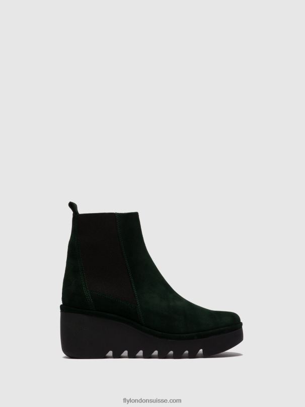 860NR257 bottines chelsea bagu233 Fly London forêt verte en suède femmes