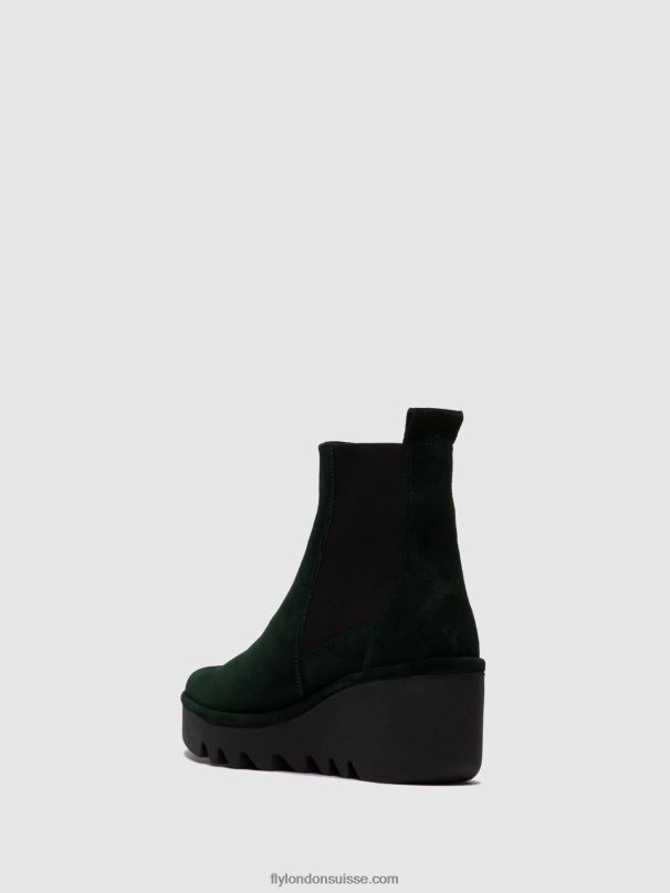 860NR257 bottines chelsea bagu233 Fly London forêt verte en suède femmes