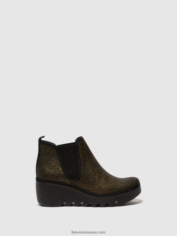 860NR25 bottines chelsea byne349 Fly London épis d'olive femmes