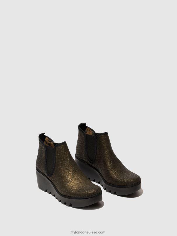 860NR25 bottines chelsea byne349 Fly London épis d'olive femmes