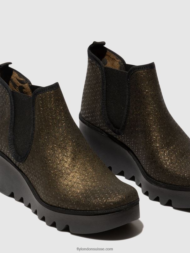 860NR25 bottines chelsea byne349 Fly London épis d'olive femmes