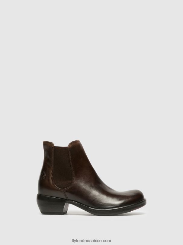 860NR263 bottines chelsea font dk Fly London brun femmes