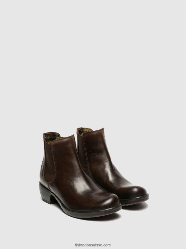 860NR263 bottines chelsea font dk Fly London brun femmes
