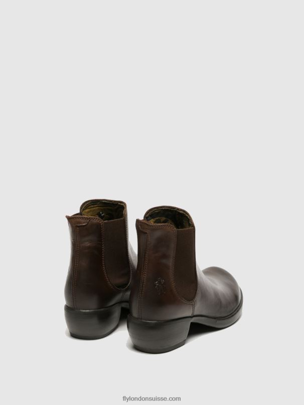 860NR263 bottines chelsea font dk Fly London brun femmes
