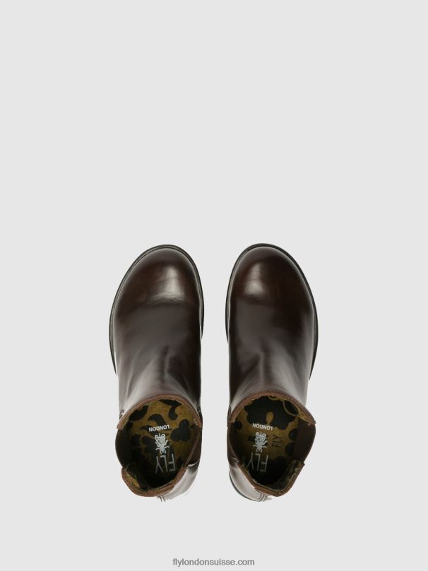 860NR263 bottines chelsea font dk Fly London brun femmes