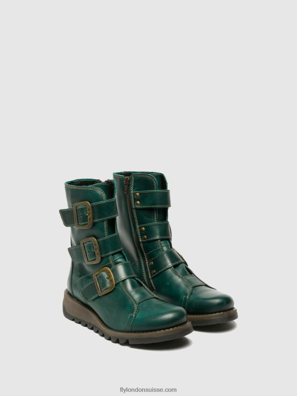 860NR264 bottines à boucle scop110 Fly London essence femmes