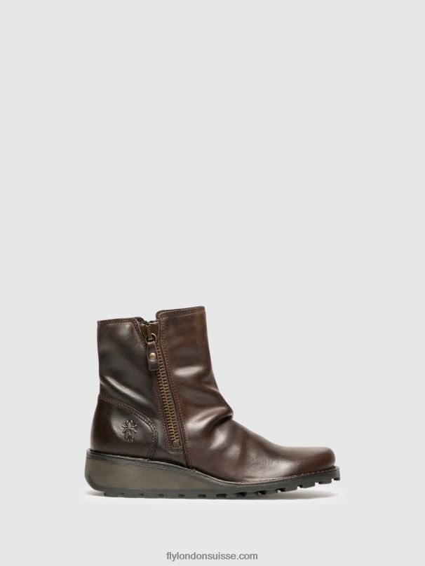 860NR270 bottines zippées mon944 dk. Fly London brun femmes