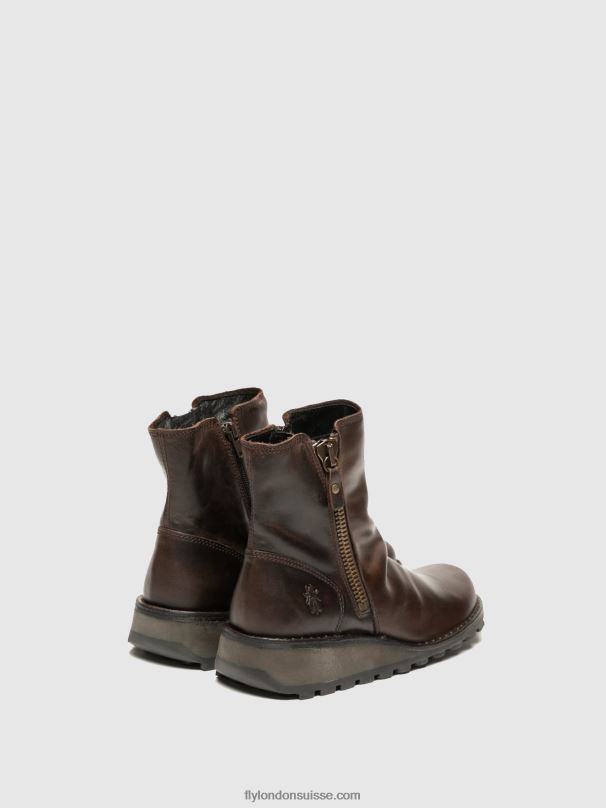 860NR270 bottines zippées mon944 dk. Fly London brun femmes