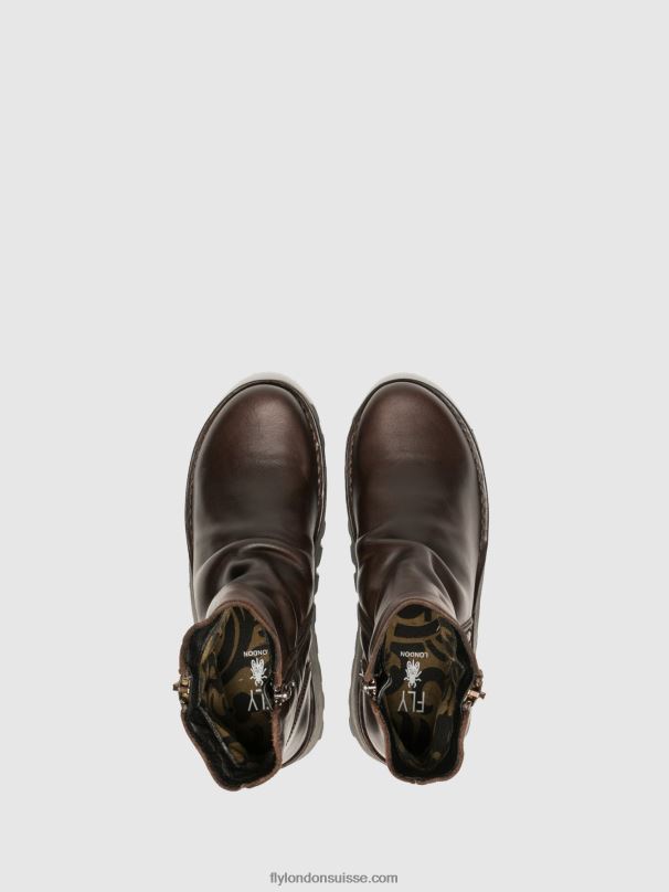 860NR270 bottines zippées mon944 dk. Fly London brun femmes