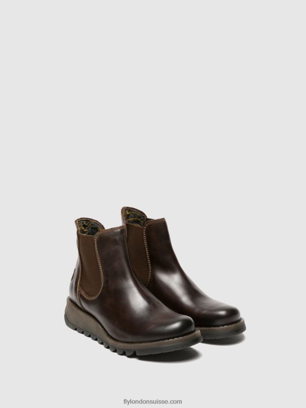 860NR272 bottines chelsea Fly London salv brun foncé femmes