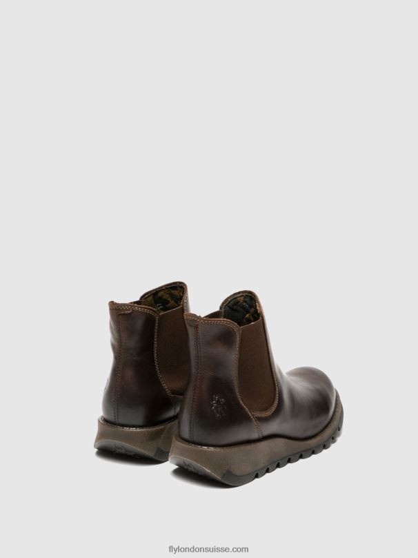 860NR272 bottines chelsea Fly London salv brun foncé femmes