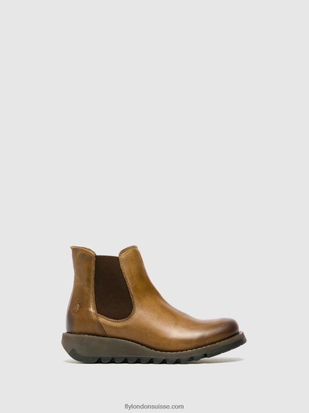 860NR273 bottines chelsea Fly London chameau salv femmes
