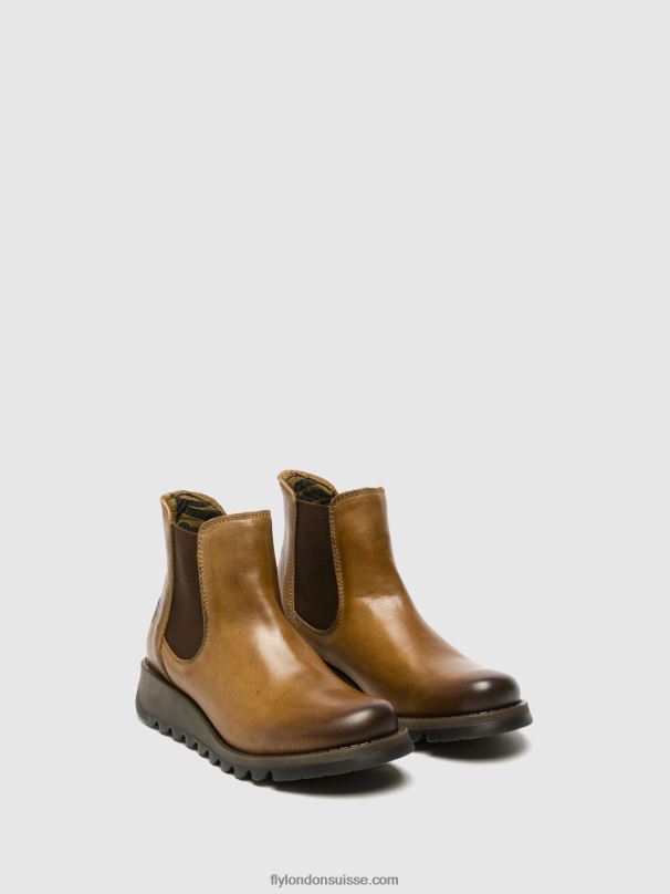 860NR273 bottines chelsea Fly London chameau salv femmes