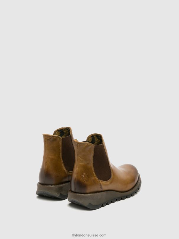 860NR273 bottines chelsea Fly London chameau salv femmes