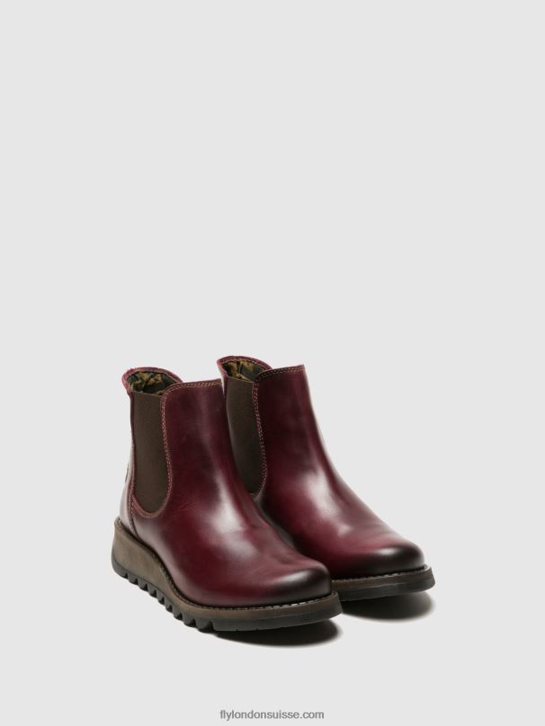 860NR274 bottines chelsea Fly London salv violet femmes