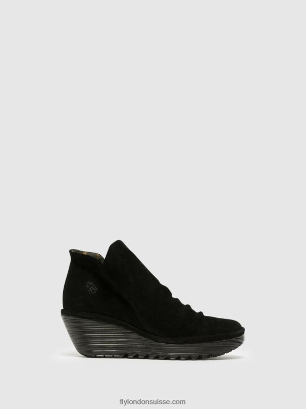 860NR279 bottines zippées yip Fly London noir femmes