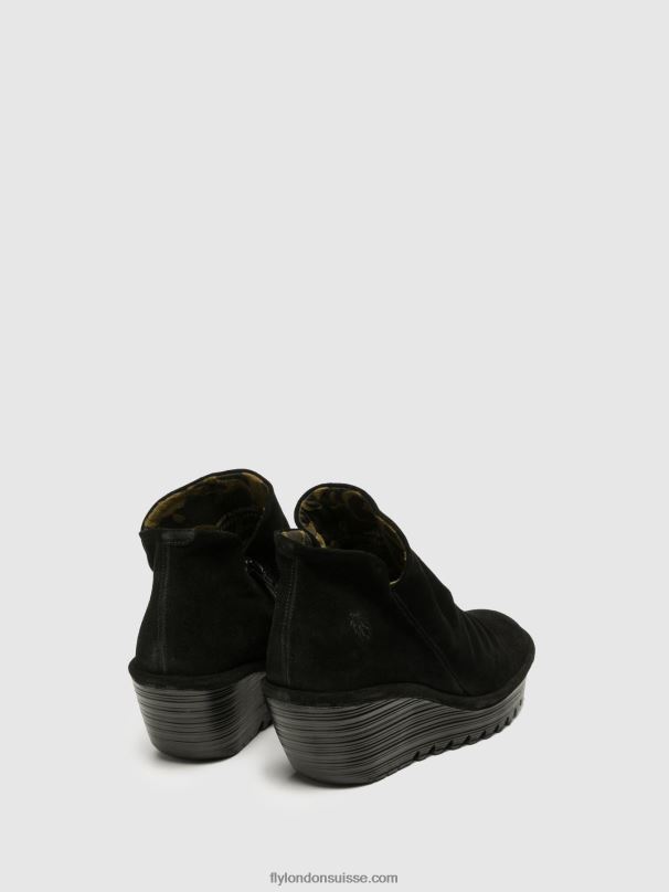 860NR279 bottines zippées yip Fly London noir femmes