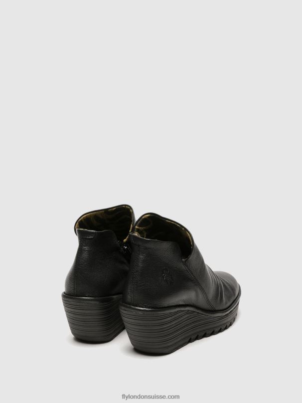 860NR280 bottines zippées yip Fly London noir femmes