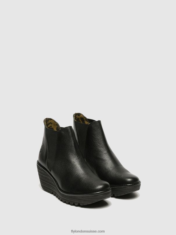 860NR281 bottines chelsea yoss Fly London noir femmes
