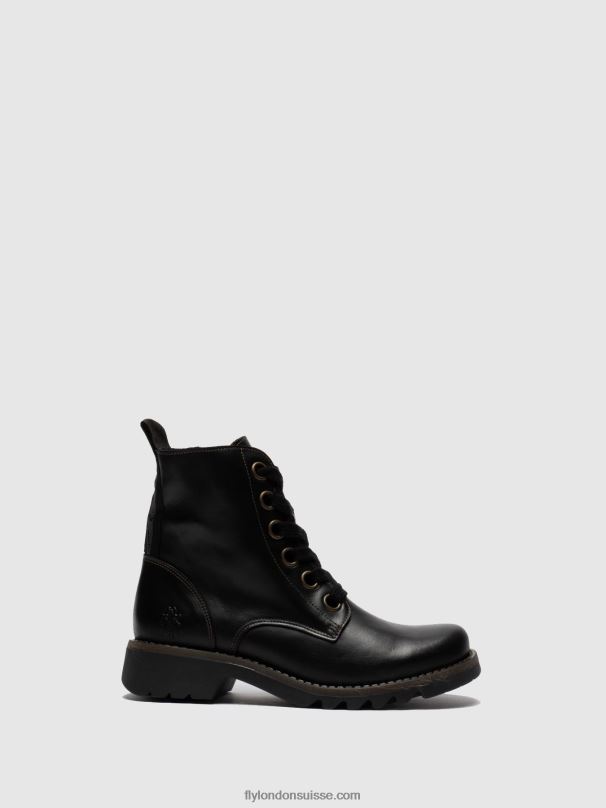 860NR283 bottines à lacets ragi539 Fly London noir femmes