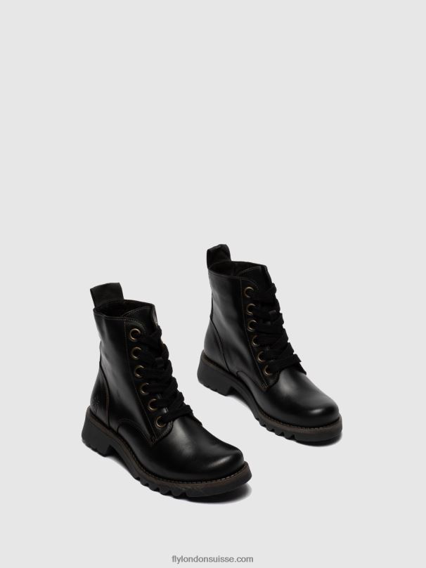 860NR283 bottines à lacets ragi539 Fly London noir femmes
