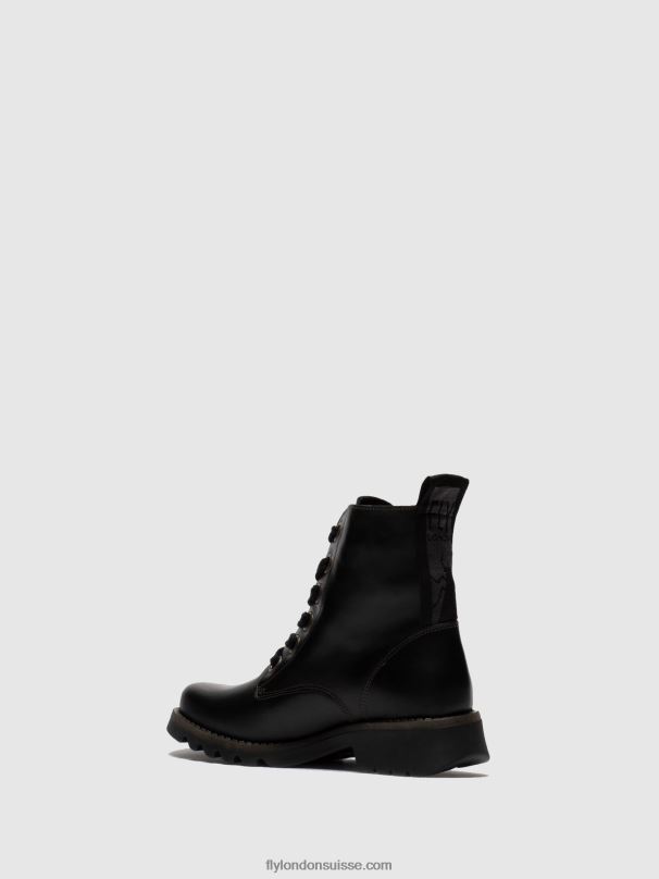 860NR283 bottines à lacets ragi539 Fly London noir femmes