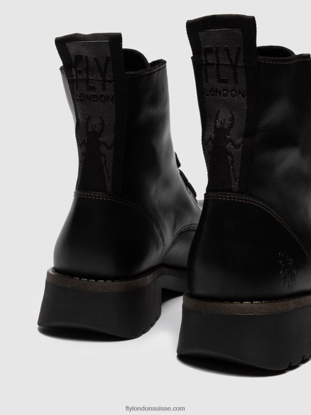 860NR283 bottines à lacets ragi539 Fly London noir femmes