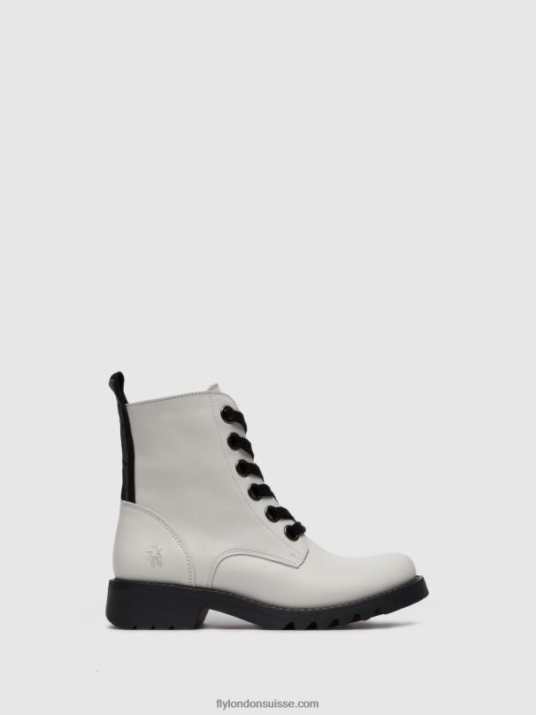 860NR286 bottines à lacets ragi539 Fly London tapis blanc cassé femmes
