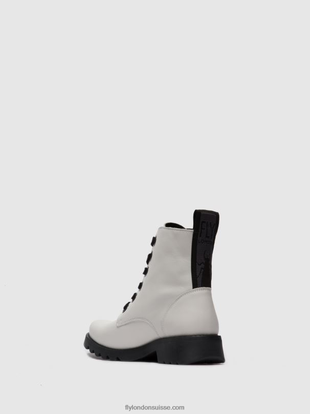 860NR286 bottines à lacets ragi539 Fly London tapis blanc cassé femmes