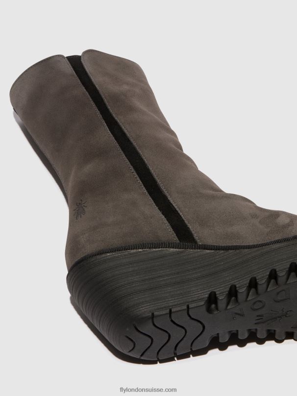 860NR29 bottines zippées yemy408 Fly London diesel/noir femmes