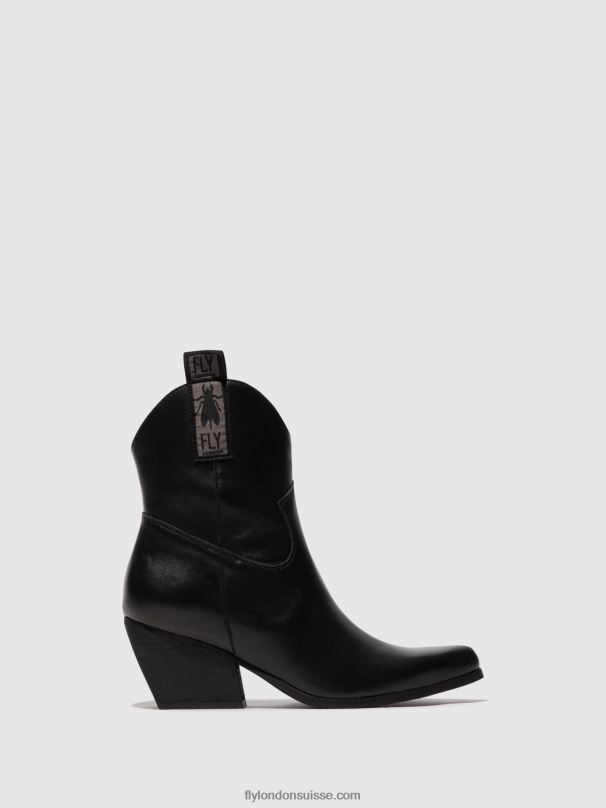 860NR31 bottines zippées tabb905 Fly London noir femmes