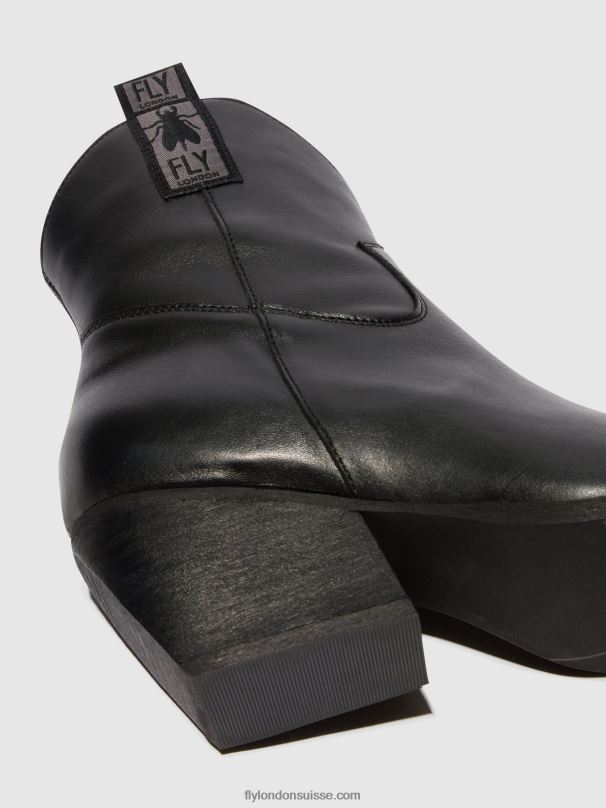 860NR31 bottines zippées tabb905 Fly London noir femmes