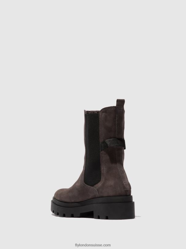 860NR333 bottes chelsea judy819 Fly London gris daim femmes