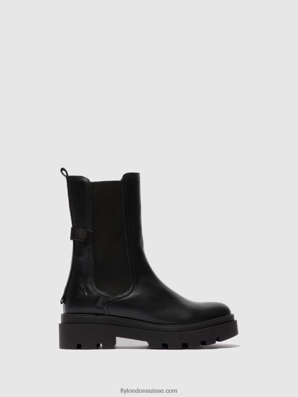 860NR334 bottes chelsea judy819 Fly London nappa noir femmes